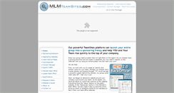 Desktop Screenshot of mlmteamsites.com